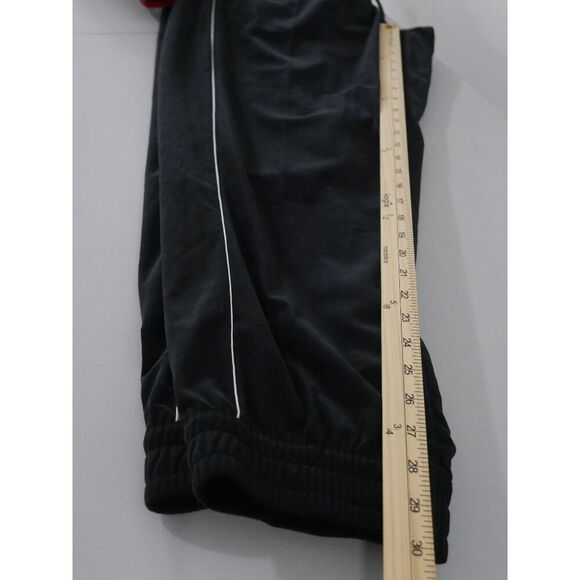 Adidas Kansas Jayhawks Men's Black Velour Jogger Sweatpants XL - Picture 12 of 13